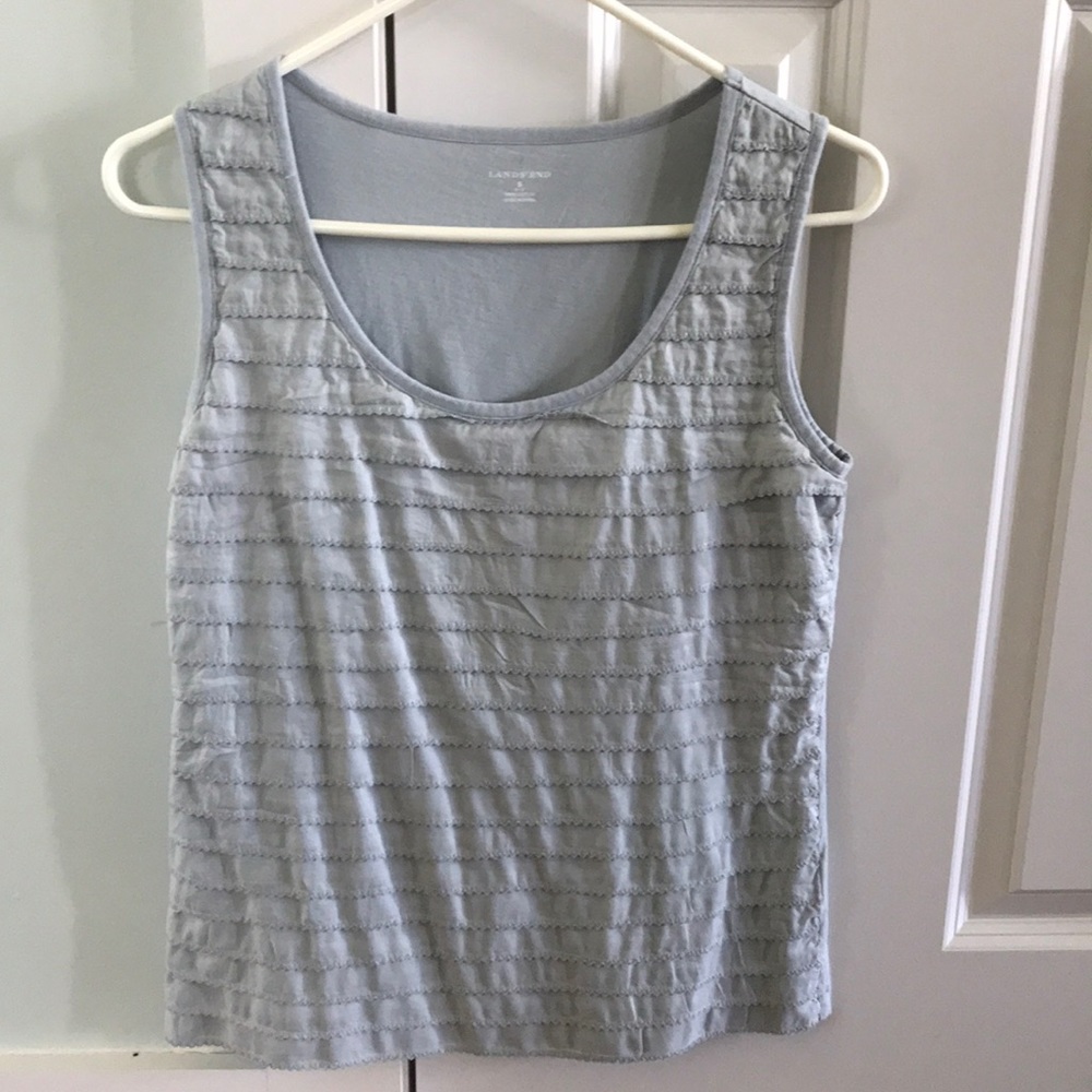 Lands End small ruffled tank